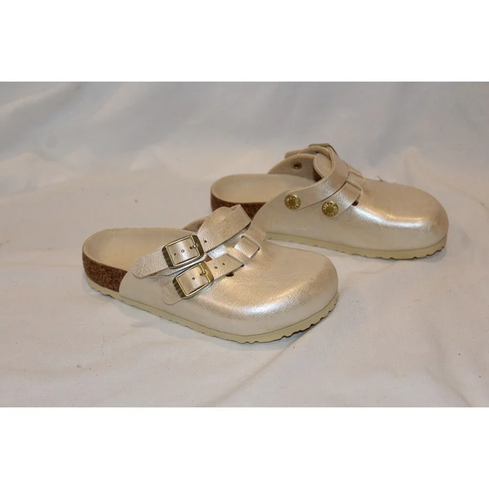 BIRKENSTOCK KAY GOLD GRACEFUL PEARL SLIP ON SHOES‎ SANDALS EU 27 US 9-9.5